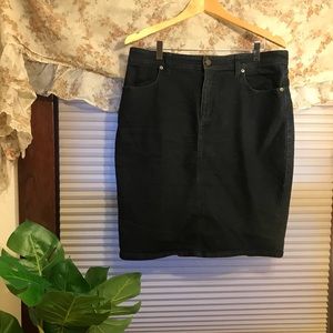 Banana republic size 14 dark denim pencil skirt